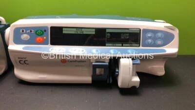 3 x Carefusion Alaris CC Syringe Pumps (All Power Up) *05081203 - 05990827 - 800304723* - 2