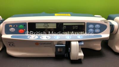 3 x Carefusion Alaris CC Syringe Pumps (All Power Up) *05081203 - 05990827 - 800304723* - 3