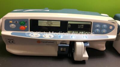 3 x Carefusion Alaris CC Syringe Pumps (All Power Up) *05081203 - 05990827 - 800304723* - 4