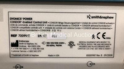 2 x Smith & Nephew Dyonics Power Control Units *Mfd 2010 - 2006* (Both Power Up) *XT825 - XT317* - 2