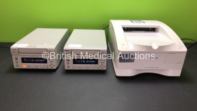 Job Lot Including 2 x Sony DVD Recorder DV0-1000MD and 1 x Sony Digital Color Printer UP-DR80MD (All Power Up)