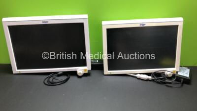 2 x Drager Infinity C700 Display Monitors with Power Supplies