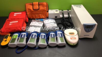 Mixed Lot Including 6 x Covidien Filac ADA Thermometers 2 x GE Leadwire Sets, 1 x Welch Allyn 767 Transformer, 2 x Proact 3 Cuff Sphygmomanometer Kits, 1 x Ardo Calypso Breast Pump and 1 x Powervar Ameter UPS