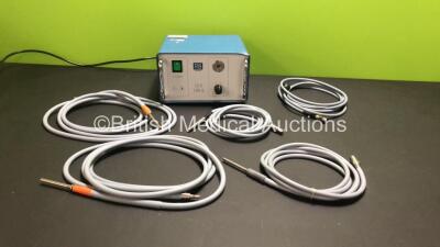 RB Medical CLS 150-2 Light Source with 5 x Light Cables (Powers Up with Good Bulb)