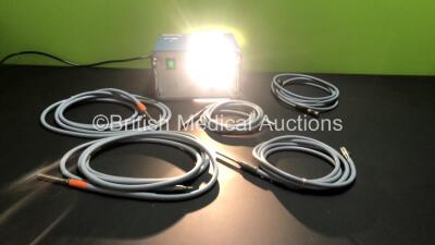 RB Medical CLS 150-2 Light Source with 5 x Light Cables (Powers Up with Good Bulb) - 2