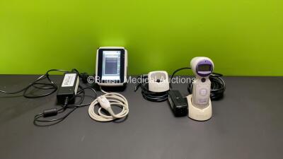 Job Lot Including 1 x Bard SiteRite Prevue* Touchscreen Portable Ultrasound Scanner *Version - 1.0.5.3* with Transducer and Power Supply (Powers Up) and 1 x BladderScan BVI 6400 Handheld Bladder Scanner with 2 x Charging Cradles (No Power)