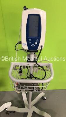 4 x Welch Allyn Spot Vital Signs Monitors on Stands with 4 x SpO2 Finger Sensors,4 x BP Hoses and 4 x BP Cuffs (All Power Up) - 2