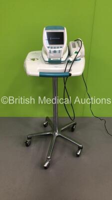 Verathon BVI 9400 Bladder Scanner Part No 0570-0190 with Transducer / Probe, 2 x Batteries and Charger on Stand (Powers Up - Probe Casing Loose)