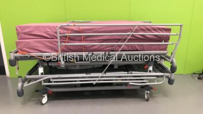 2 x Huntleigh Enterprise 5000 Electric Hospital Beds with Mattresses and Controllers (Both Power Up)