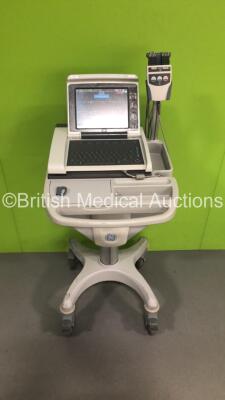 GE MAC 5500 ECG Machine on Stand with 1 x 10-Lead ECG Lead (Powers Up)