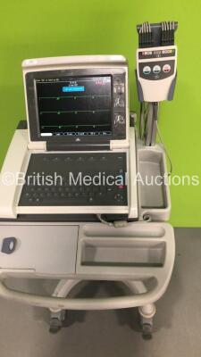 GE MAC 5500 ECG Machine on Stand with 1 x 10-Lead ECG Lead (Powers Up) - 2