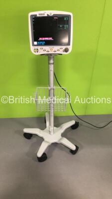 GE Dash 5000 Patient Monitor with SpO2,Temp/CO,CO2,NBP and ECG Options on Stand (Powers Up) - 2