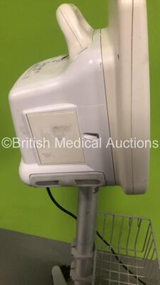 GE Dash 5000 Patient Monitor with SpO2,Temp/CO,CO2,NBP and ECG Options on Stand (Powers Up) - 4