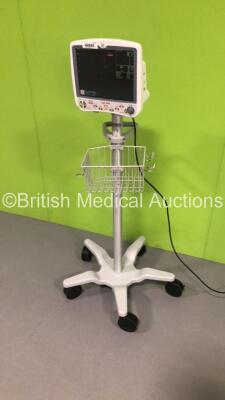 GE Dash 5000 Patient Monitor with SpO2,Temp/CO,NBP and ECG Options on Stand (Powers Up) - 5