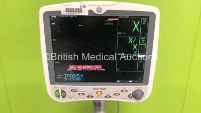 GE Dash 5000 Patient Monitor with SpO2,Temp/CO,NBP and ECG Options on Stand (Powers Up) - 2