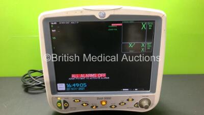 GE Dash 5000 Patient Monitor with BP1,BP2,SpO2,Temp-CO,NBP and ECG Options (Powers Up) * Mfd 2011-11*