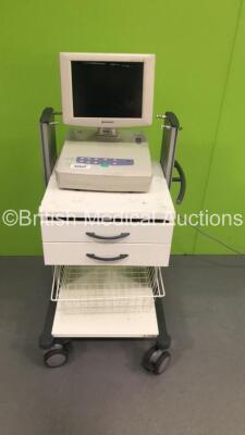 Nihon Kohden Cardiofax V 1150K ECG Machine on Stand (Powers Up)