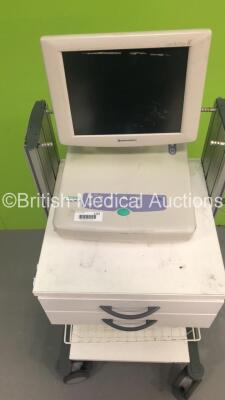 Nihon Kohden Cardiofax V 1150K ECG Machine on Stand (Powers Up) - 2