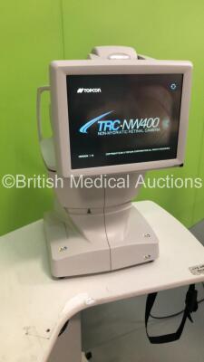 TopCon TRC-NW400 Non-Mydriatic Retinal Camera Version 1.10 on Motorized Table (Powers Up) *S/N 981003 **Mfd 06/2016** *FOR EXPORT OUT OF THE UK ONLY* - 6