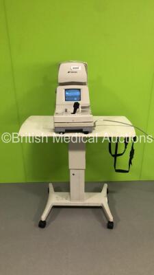 TopCon CT-80 Computerized Tonometer Version on Motorized Table (Powers Up - Missing Printer Trim) *S/N 1570425* **Mfd 2004** *FOR EXPORT OUT OF THE UK ONLY*