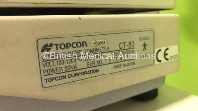 TopCon CT-80 Computerized Tonometer Version on Motorized Table (Powers Up - Missing Printer Trim) *S/N 1570425* **Mfd 2004** *FOR EXPORT OUT OF THE UK ONLY* - 5