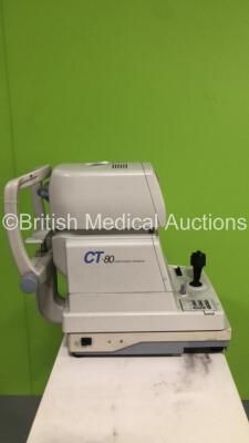 TopCon CT-80 Computerized Tonometer Version on Motorized Table (Powers Up - Missing Printer Trim) *S/N 1570425* **Mfd 2004** *FOR EXPORT OUT OF THE UK ONLY* - 7