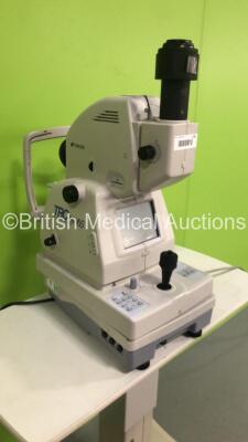 TopCon TRC-MW6S Non-Mydriatic Retinal Camera Version 2.10 on Motorized Table (Powers Up - Damage to Unit - See Pictures) *S/N 2880146* **Mfd 2006** *FOR EXPORT OUT OF THE UK ONLY* - 2