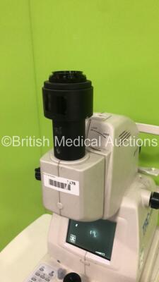 TopCon TRC-MW6S Non-Mydriatic Retinal Camera Version 2.10 on Motorized Table (Powers Up - Damage to Unit - See Pictures) *S/N 2880146* **Mfd 2006** *FOR EXPORT OUT OF THE UK ONLY* - 7