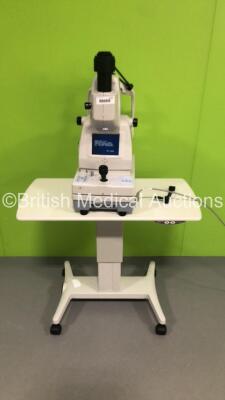 TopCon TRC-MW6S Non-Mydriatic Retinal Camera Version 2.20 on Motorized Table (Powers Up - Damage to Unit - See Pictures) *S/N 2881220* **Mfd 2008** *FOR EXPORT OUT OF THE UK ONLY*