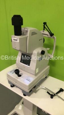 TopCon TRC-MW6S Non-Mydriatic Retinal Camera Version 2.20 on Motorized Table (Powers Up - Damage to Unit - See Pictures) *S/N 2881220* **Mfd 2008** *FOR EXPORT OUT OF THE UK ONLY* - 5