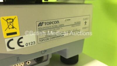 TopCon TRC-MW6S Non-Mydriatic Retinal Camera Version 2.20 on Motorized Table (Powers Up - Damage to Unit - See Pictures) *S/N 2881220* **Mfd 2008** *FOR EXPORT OUT OF THE UK ONLY* - 6