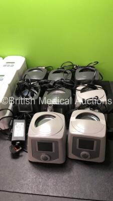 Mixed Lot Including 1 x DeVilbiss RPM Autoadjust Nebulizers, 1 x ResMed S9 CPAP, 1 x ResMed Airsense 10 CPAP, 12 x DeVilbiss Sleep Cubes, 5 x Fisher and Paykel icon + Novo CPAPS and 3 x Fisher and Paykel Icon Series Humidified CPAP's *S/N 23191629411 / 23 - 4