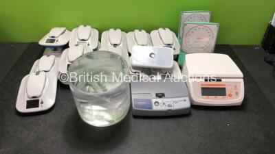 18 x Medtronic MyCareLink Patient Monitors, 1 x Boston Scientific Latitude Communicator, Medtronic CareLink Monitor Ref 2490C, 2 x Accoson GreenLight 300 Blood Pressure Meter, DIGI DS-502 Digital Weighing Scales, and 5128754 rev 13 VCT Phantom