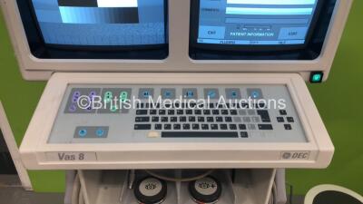 GE OEC 9800 Plus Mobile C-Arm with GE OEC Vas 8 Dual Screen Image Intensifiers *Mfd 01/2003* **S/N D039270* (Powers Up - No Key - Exposure Not Taken) ****IR269**** - 4