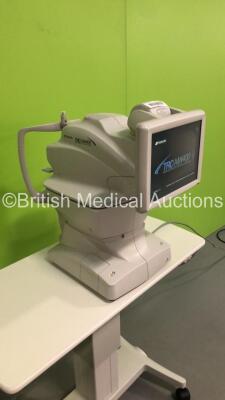 TopCon TRC-NW400 Non-Mydriatic Retinal Camera Version 1.0.4 on Motorized Table (Powers Up - Damaged Table - See Pictures) *S/N 980858* **Mfd 04/2016 ** *FOR EXPORT OUT OF THE UK ONLY* - 3