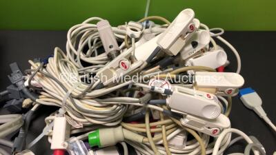 Job Lot Including 1 x GE Dinamap Pro 400 Monitor with a Large Quantity of Various Monitor Leads Including Masimo SpO2 Leads and Sensors, NIBP Leads, Cuffs and ECG Leads - 2