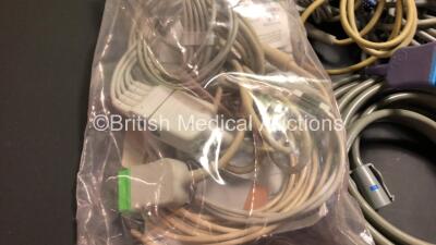 Job Lot Including 1 x GE Dinamap Pro 400 Monitor with a Large Quantity of Various Monitor Leads Including Masimo SpO2 Leads and Sensors, NIBP Leads, Cuffs and ECG Leads - 4