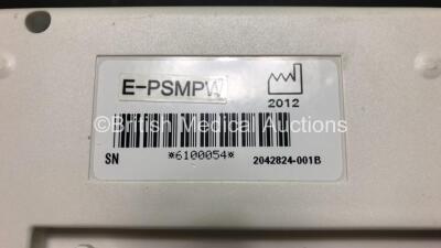 2 x GE Datex-Ohmeda F-FM-00 Patient Monitor *Mfd 2007* with 1 x GE E-PSMP-00 Module *Mfd 2011* and 1 x GE E-PSMPW Module *2012*(Both Power Up with some Casing Damage - See Photos) *6100054 - 6734199* - 8