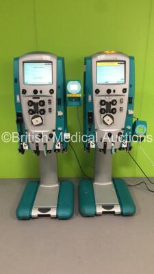 2 x Gambro Prismaflex Dialysis Machines Software Version 7.21 / Running Hours 21541 / 20873 with Auto Barkey Control Units (Both Power Up) * SN PA1388 / PA1214 *