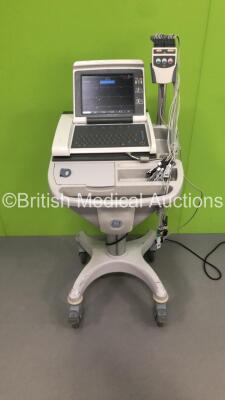 GE MAC 5500 ECG Machine on Stand with 1 x 10-Lead ECG Lead (Powers Up) * SN SCD08464459PA *