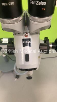 Zeiss OPMI 1-FC Colposcope on Stand with 2 x 10x/22b Eyepieces and f 250 Lens (Powers Up with Suspected Blown Bulb) * SN 301573 * - 6