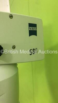 Zeiss OPMI Lumera T Dual Operated Surgical Microscope with 4 x 10x Eyepieces,2 x f 170 Binoculars,f 200 APO Lens,Footswitch and Fujitsu Siemens Monitor on Zeiss S8 Stand (Powers Up with Good Bulb) * SN 302608-9020-000 * - 22