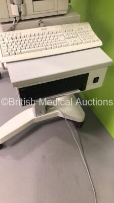 Zeiss Humphrey Field Analyzer Model 745i Rev 4.2.2 with Control Finger Trigger and Keyboard on Motorized Table (Powers Up) *IR250* * SN 745i-5093 * * Mfd 2005 * - 7