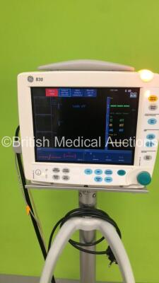 GE B30 Patient Monitor with 1 x E-PSMW Patient Side Module with NIBP,T1,T2,SpO2 and ECG Options * Mfd 2011 *,Printer Options,1 x BP Hose,1 x SpO2 Finger Sensor and 1 x 3-Lead ECG Lead on Stand (Powers Up) * Mfd 2011 * - 4