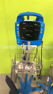 Mixed Lot Including 2 x GE ProCare Auscultatory Patient Monitors on Stands with 2 x BP Hoses,2 x BP Cuffs and 2 x SpO2 Finger Sensors,1 x GE ProCare 300 Patient Monitor on Stand with 1 x BP Hose,1 x BP Cuff and 1 x SpO2 Finger Sensor and 1 x Anetic Aid AP - 6