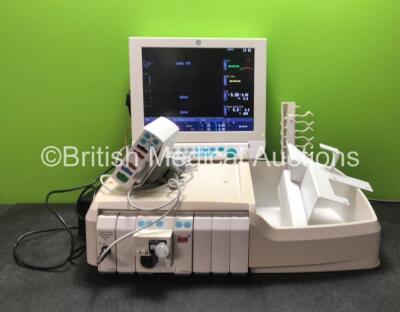 Datex-Ohmeda Anaesthesia Monitoring System Including Monitor with Controller and Power Supply, Module Rack with E-Entropy Module *Mfd - 09/2010*, E-CAiOV Gas Module with Spirometry Option and D-fend Water Trap *Mfd - 03/2007*, E-INTPSM Module with Pole Mo