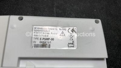 Datex-Ohmeda Anaesthesia Monitoring System Including Monitor with Controller and Power Supply, Module Rack with E-CAiOV Gas Module with Spirometry Option and D-fend Water Trap *Mfd - 01/2009*, E-INTPSM Module with Pole Mount and E-PSMP Multiparameter Modu - 5