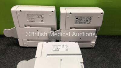 3 x GE E-PSMP Multiparameter Modules *Mfd's - 2 x 08/2010 and 1 x 08/2016* with NIBP, P1 P2, T1 T2, SPO2 and ECG Options (1 x Damaged Casing - See Photo) *6651812 / 6651798 / 8009611* - 2