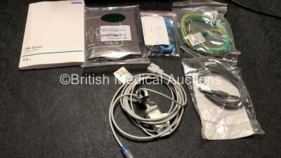 EDAN USA IM8 Patient Monitor with Printer,CO2,IBP1,IBP2,ECG,NIBP,SpO2,T1 and T2 Options Including 1 x SpO2 Adapter Cable, 1 x NIBP Hose 1 x Paediatric BP Cuff, 1 x Adult BP Cuff, 1 x User Manual and (Powers Up In Excellent Condition) * Mfd 2014 * - 3