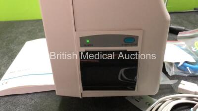 EDAN USA IM8 Patient Monitor with Printer,CO2,IBP1,IBP2,ECG,NIBP,SpO2,T1 and T2 Options Including 1 x SpO2 Adapter Cable, 1 x NIBP Hose 1 x Paediatric BP Cuff, 1 x Adult BP Cuff, 1 x User Manual and (Powers Up In Excellent Condition) * Mfd 2014 * - 5